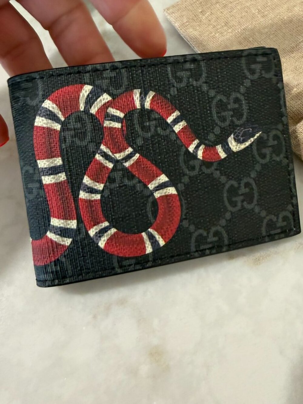 Gucci GG Supreme King Bifold Wallet